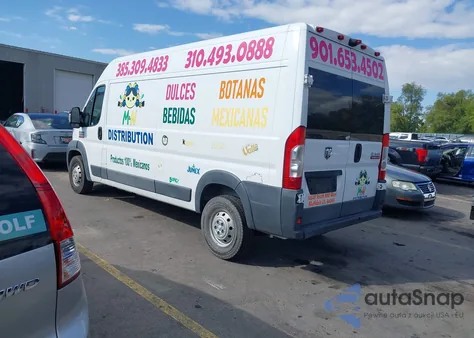 2016 Ram Promaster 2500 High Roof z USA, uszkodzony, nr VIN 3C6TRVDG7GE133032